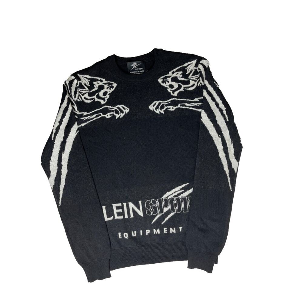 1-81 PLEIN SPORT Men's Sweater Logo Black/White Small